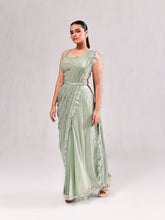 Sequins Cutdana Feather Drape Pant Indo